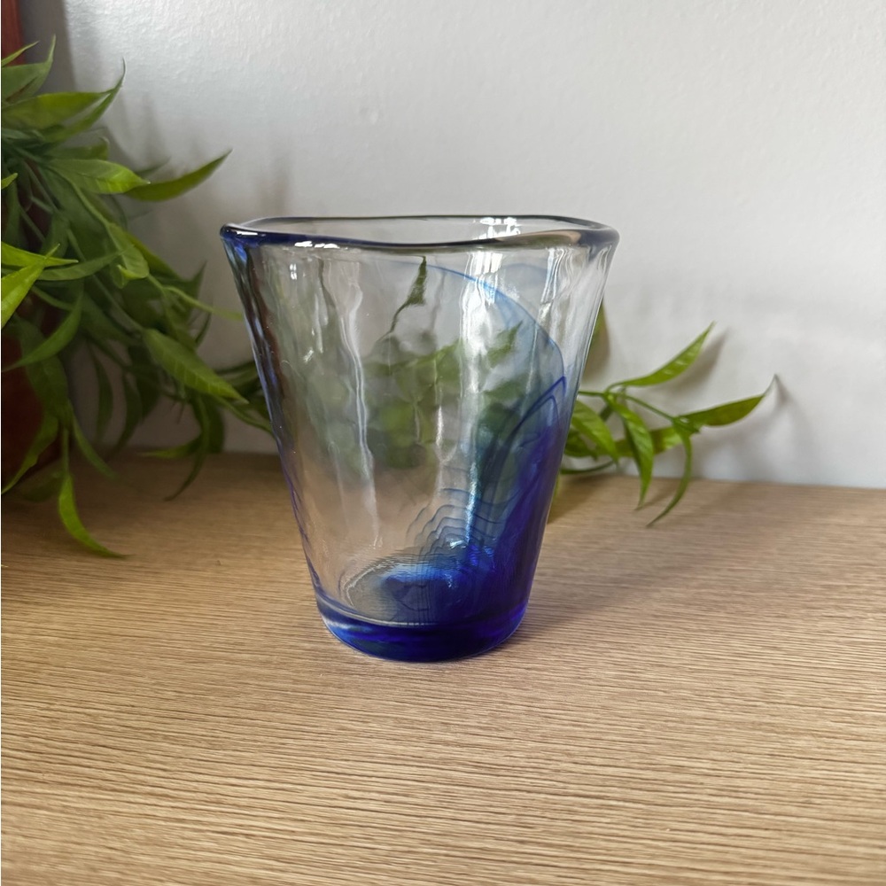 Bormioli Rocco Blue Swirl Glass